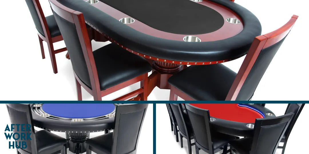 Poker table and chair set