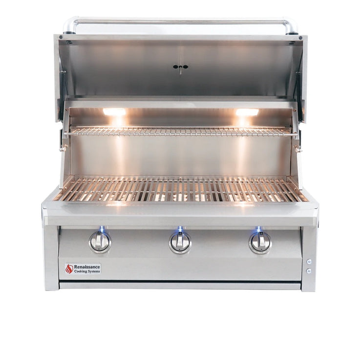 RCS American Renaissance Grill 36 Inch 3-Burner Built-In Gas Grill