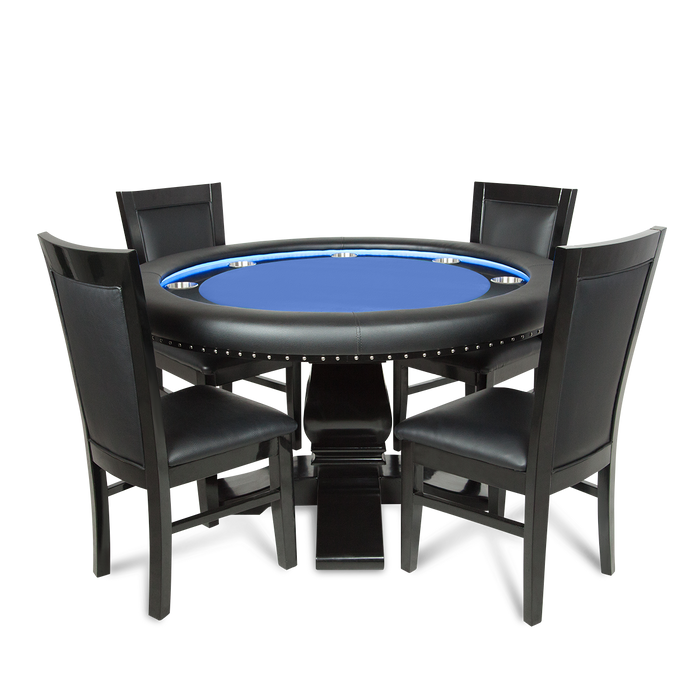 BBO Ginza LED Round Poker Table Set With Chairs