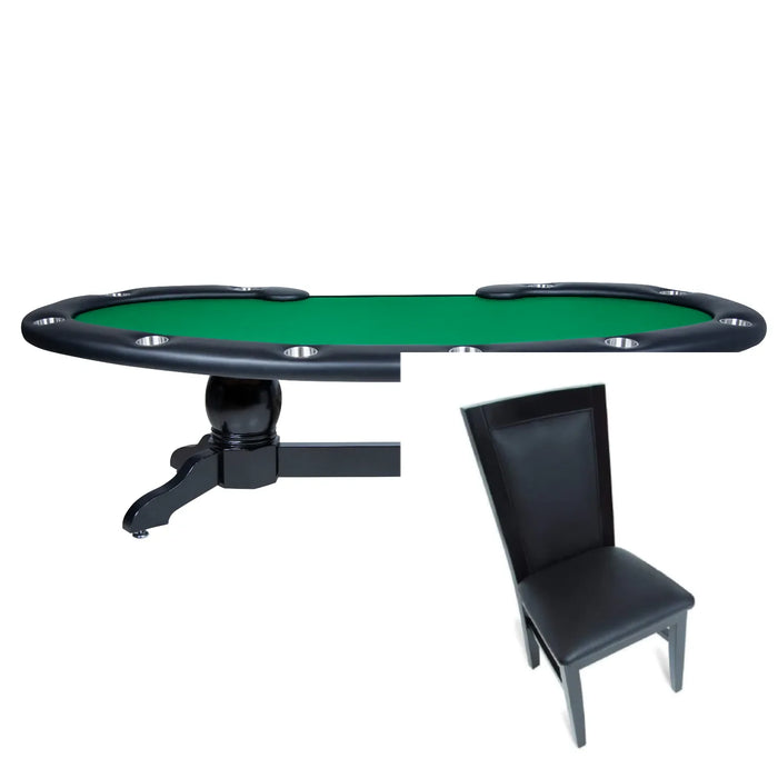 BBO Prestige X Oval Poker Table Set With Chairs