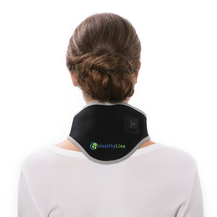 HealthyLine Portable Heated Gemstone Pad - Neck Model with Power-bank