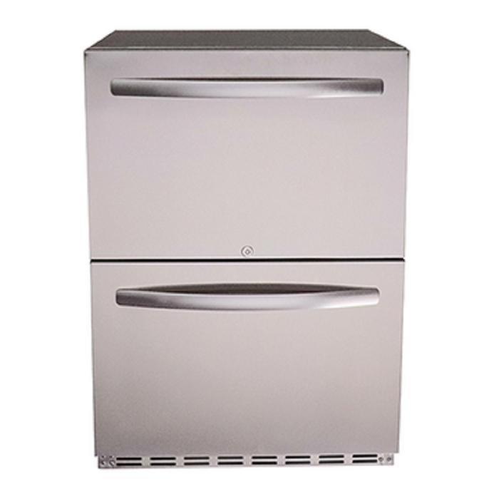 RCS UL Rated Stainless Two Drawer Refrigerator