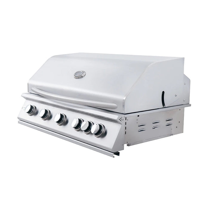 RCS Premier 40 Inch 5-Burner Built-In Gas Grill With Rear Infrared Burner