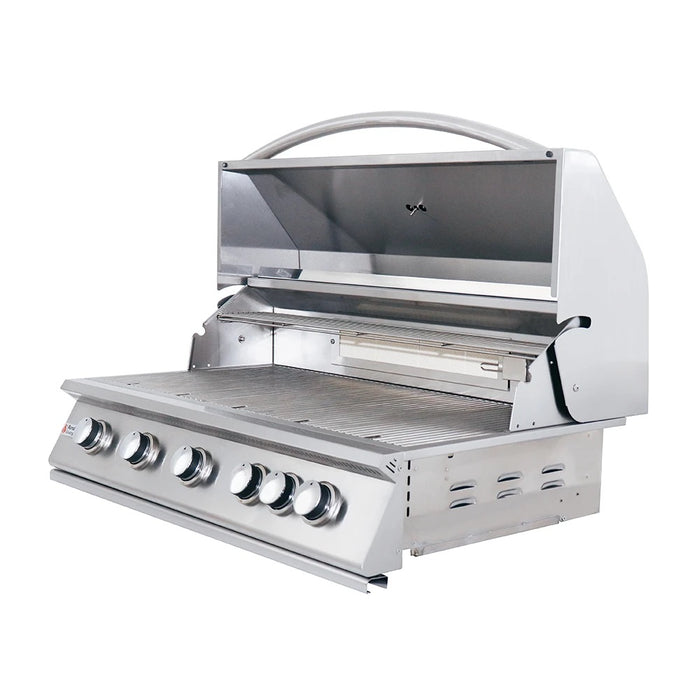 RCS Premier 40 Inch 5-Burner Built-In Gas Grill With Rear Infrared Burner