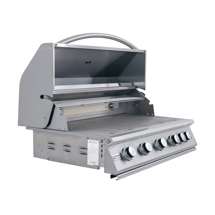 RCS Premier 40 Inch 5-Burner Built-In Gas Grill With Rear Infrared Burner