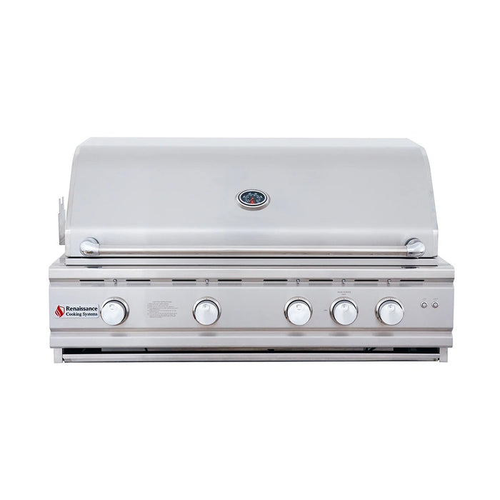 RCS Cutlass Pro 38 Inch Built-In Gas Grill With Rear Infrared Burner