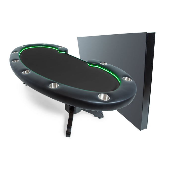 BBO Lumen HD Oval Poker Table Set With Chairs