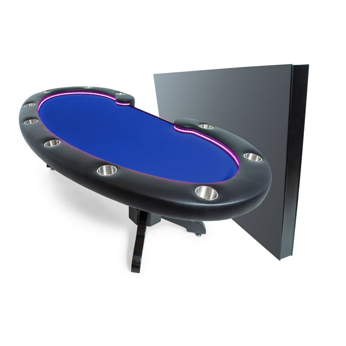 BBO Lumen HD Oval Poker Table Set With Chairs
