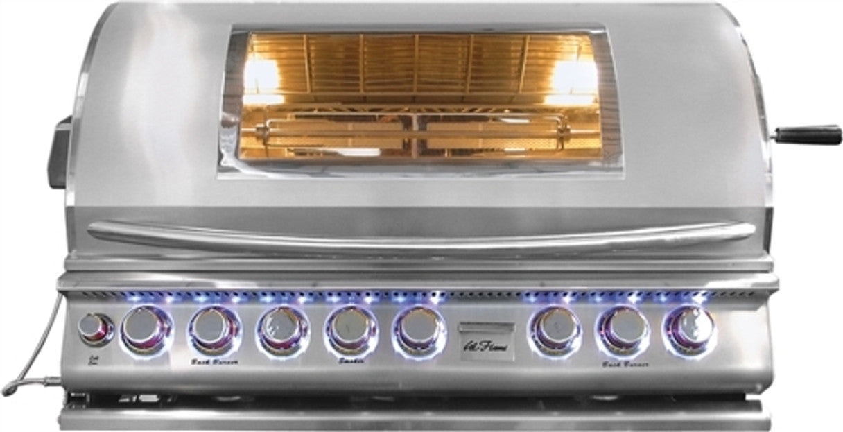 Cal Flame 39" Top Gun 5-Burner Built-in Convection BBQ Grill