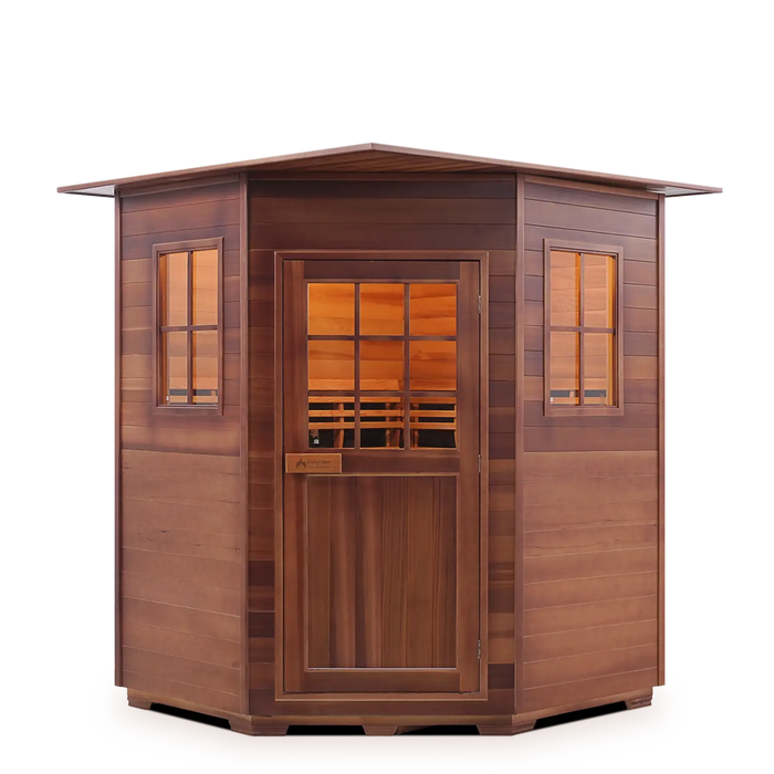 Enlighten MoonLight 4 Person Corner Dry Indoor Traditional Sauna