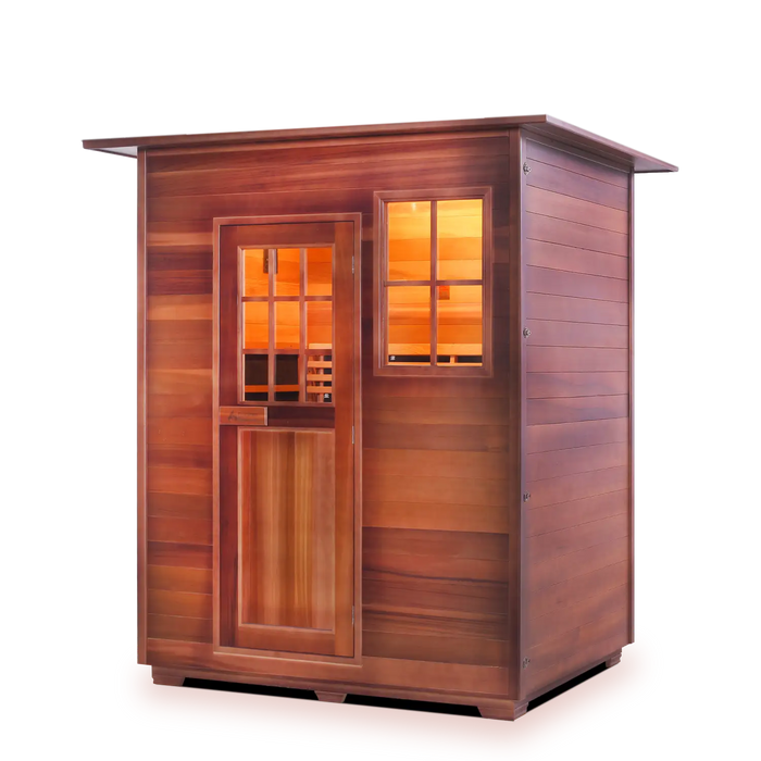 Enlighten SAPPHIRE 3 Person Indoor Infrared/Traditional Sauna