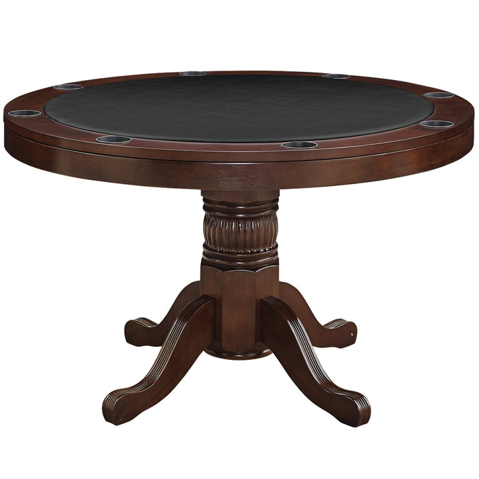 RAM Game Room 48" 2 in 1 Convertible Round Poker Table 8 Person