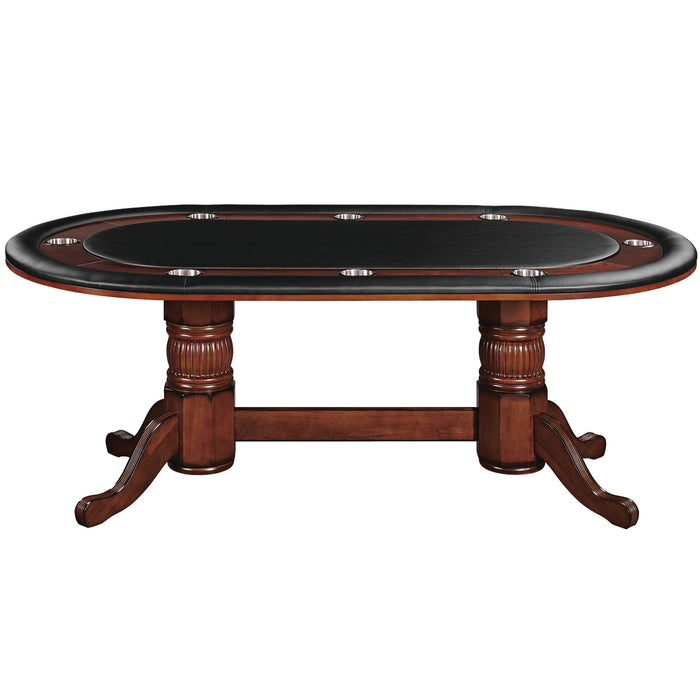 RAM Game Room 84" Texas Holdem Oval Poker Table 8 Person