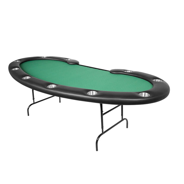BBO Prestige Folding Leg Oval Poker Table