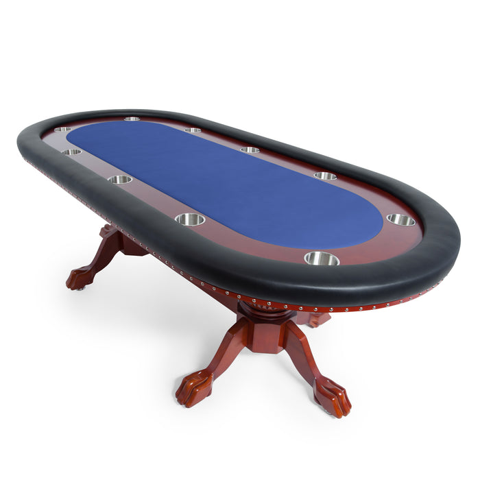 BBO Rockwell Mahogany Oval Poker Table